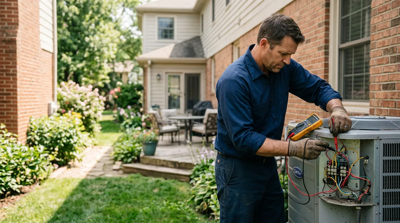 HVAC technician working near Howes Cave, NY